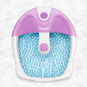 Conair Foot Spa/Pedicure Spa with Soothing Vibration Massage, Lavender/White