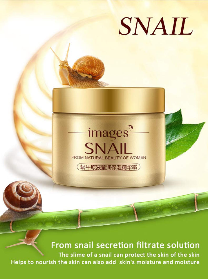 Images 3pcs/lot Snail Face Care Set Day Cream/Essence/ Eye Cream Anti Aging Repair Whitening Nourishing Facial Snail Skin Set