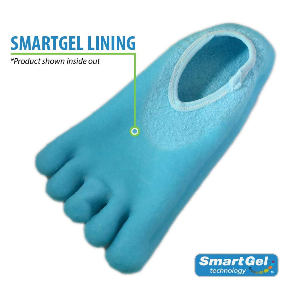 NatraCure 5-Toe Gel Moisturizing Socks (Helps Dry Feet, Cracked Heels, Calluses, Cuticles, Rough Skin, and Enhances your Favorite Lotions and Creams) - 110-M CAT - Size: Medium