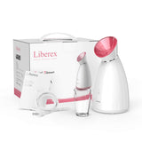 Liberex Facial Steamer - Nano Ionic Face Steamer, Inner UV Disinfection, 70ml Water Tank with LED Indicator, Warm Mist Moisturize Skin, Upclog Pores, Reduce Blackheads, Enjoy SPA at Home