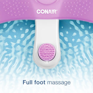 Conair Foot Spa/Pedicure Spa with Soothing Vibration Massage, Lavender/White