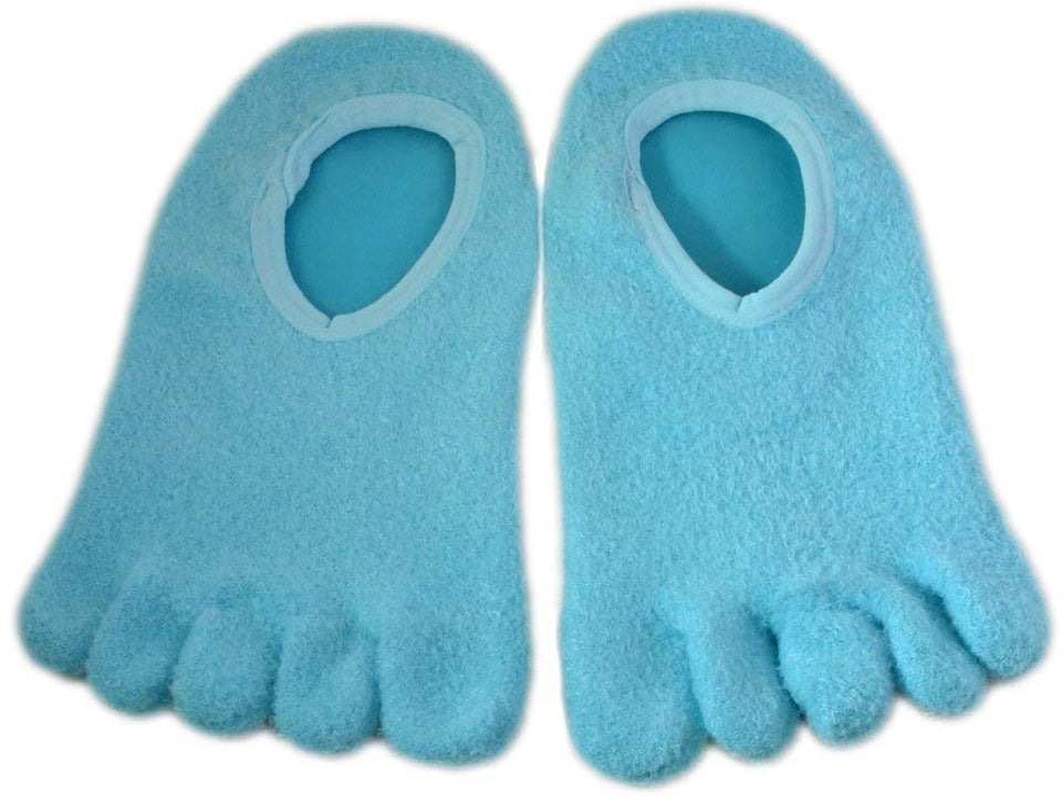 NatraCure 5-Toe Gel Moisturizing Socks (Helps Dry Feet, Cracked Heels, Calluses, Cuticles, Rough Skin, and Enhances your Favorite Lotions and Creams) - 110-M CAT - Size: Medium