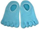 NatraCure 5-Toe Gel Moisturizing Socks (Helps Dry Feet, Cracked Heels, Calluses, Cuticles, Rough Skin, and Enhances your Favorite Lotions and Creams) - 110-M CAT - Size: Medium