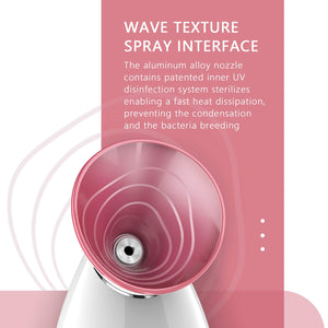 Liberex Facial Steamer - Nano Ionic Face Steamer, Inner UV Disinfection, 70ml Water Tank with LED Indicator, Warm Mist Moisturize Skin, Upclog Pores, Reduce Blackheads, Enjoy SPA at Home