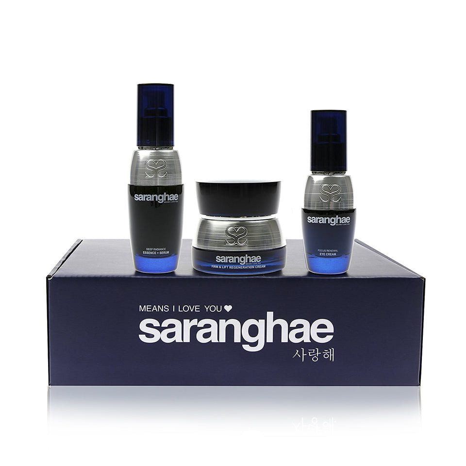 Saranghae Luna Bundle: Deep Radiance Essence + Serum, Firm and Lift Regeneration Cream, Focus Renewal Eye Cream - An Intense Focus On Healing And Repairing