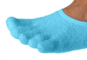 NatraCure 5-Toe Gel Moisturizing Socks (Helps Dry Feet, Cracked Heels, Calluses, Cuticles, Rough Skin, and Enhances your Favorite Lotions and Creams) - 110-M CAT - Size: Medium
