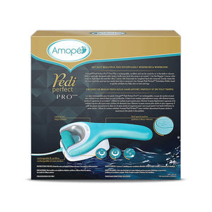 Amope Pedi Perfect Wet & Dry Foot File, Callous Remover for Feet, Hard and Dead Skin - Rechargeable & Waterproof (Packaging May Vary)