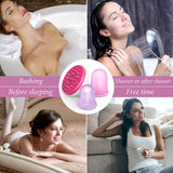 Anti Cellulite Cup with Cellulite Massager - Vacuum Suction Cup for Cellulite Treatment - Amazing Cellulite Remover - Best Silicone Suction Cup Set for Cupping Therapy (2 Cups + 1 Brush/Mitt)